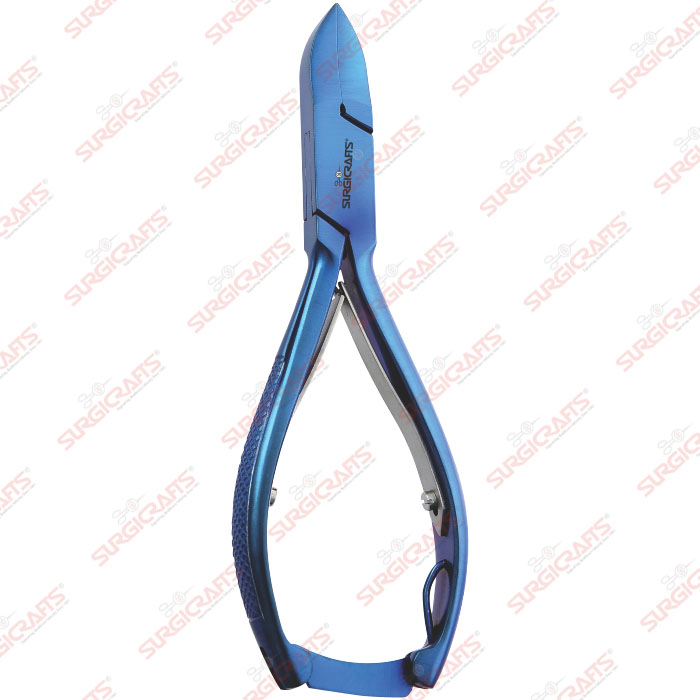 Cuticle Nipper Titanium Coated Double Spring With Lock Surgicrafts