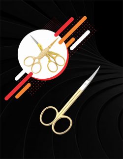 CUTICLE AND NAIL SCISSORS